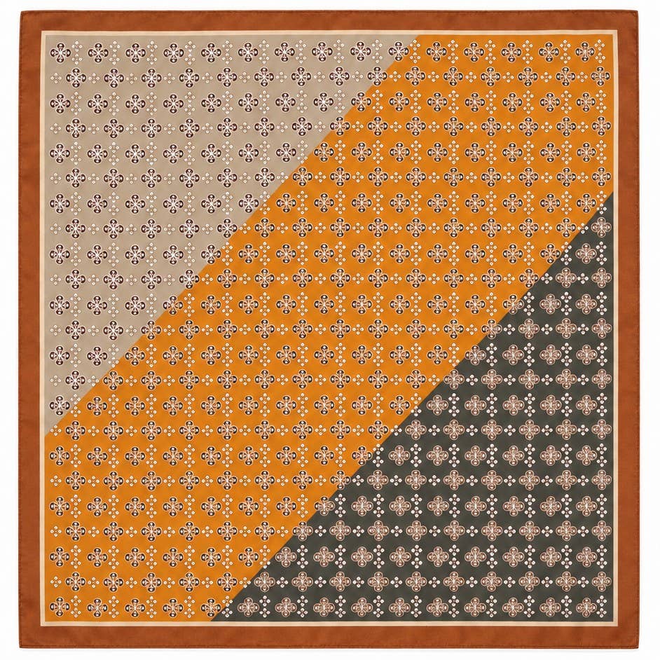 Geometric Silky Scarf | 80SC3102