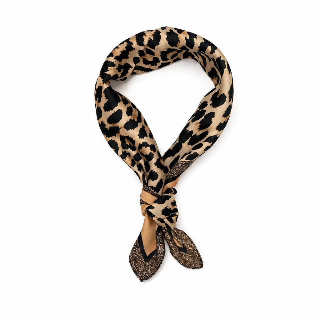 Leopard Print Silky Scarf | 40SC734