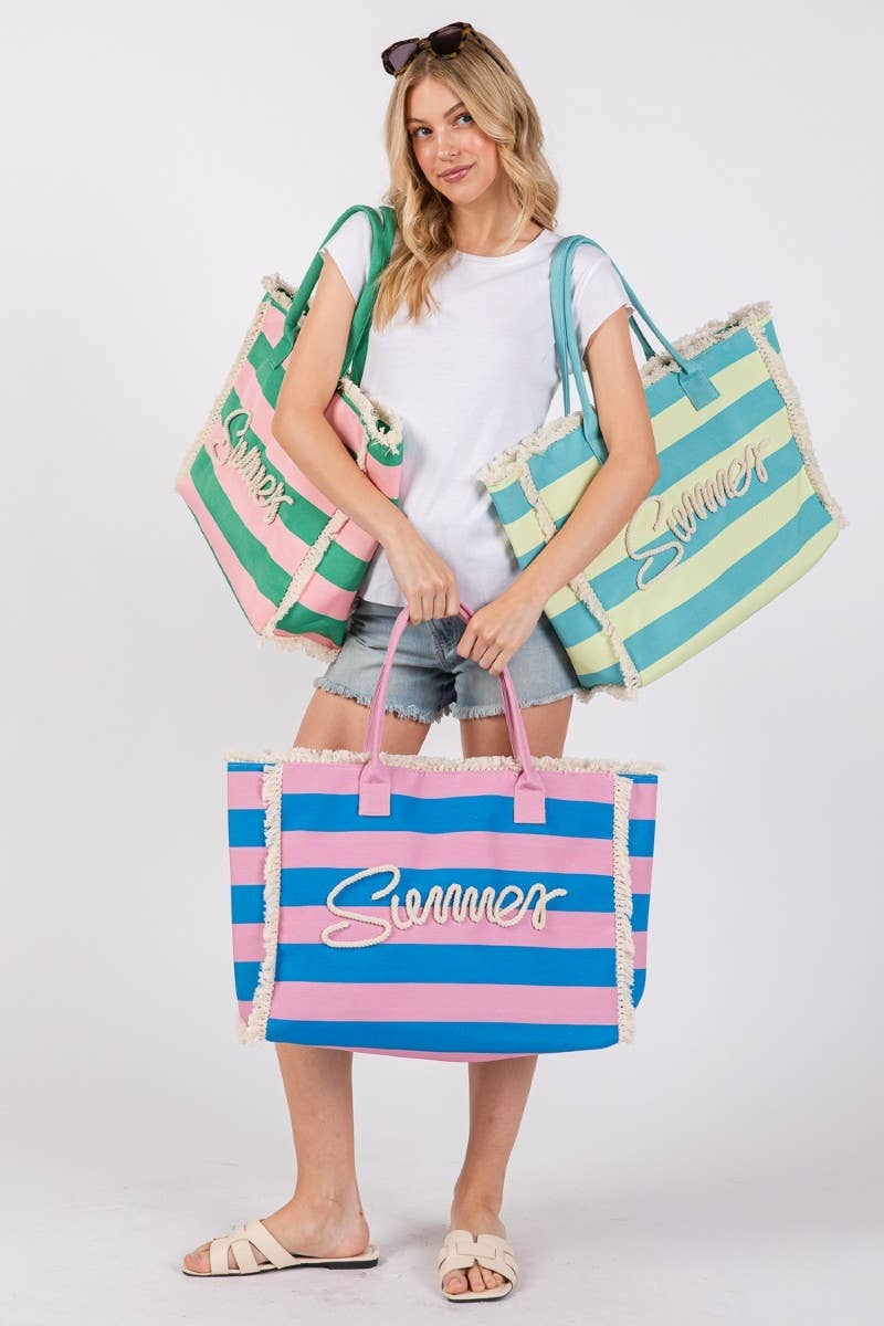 Summer Print Tote Bag