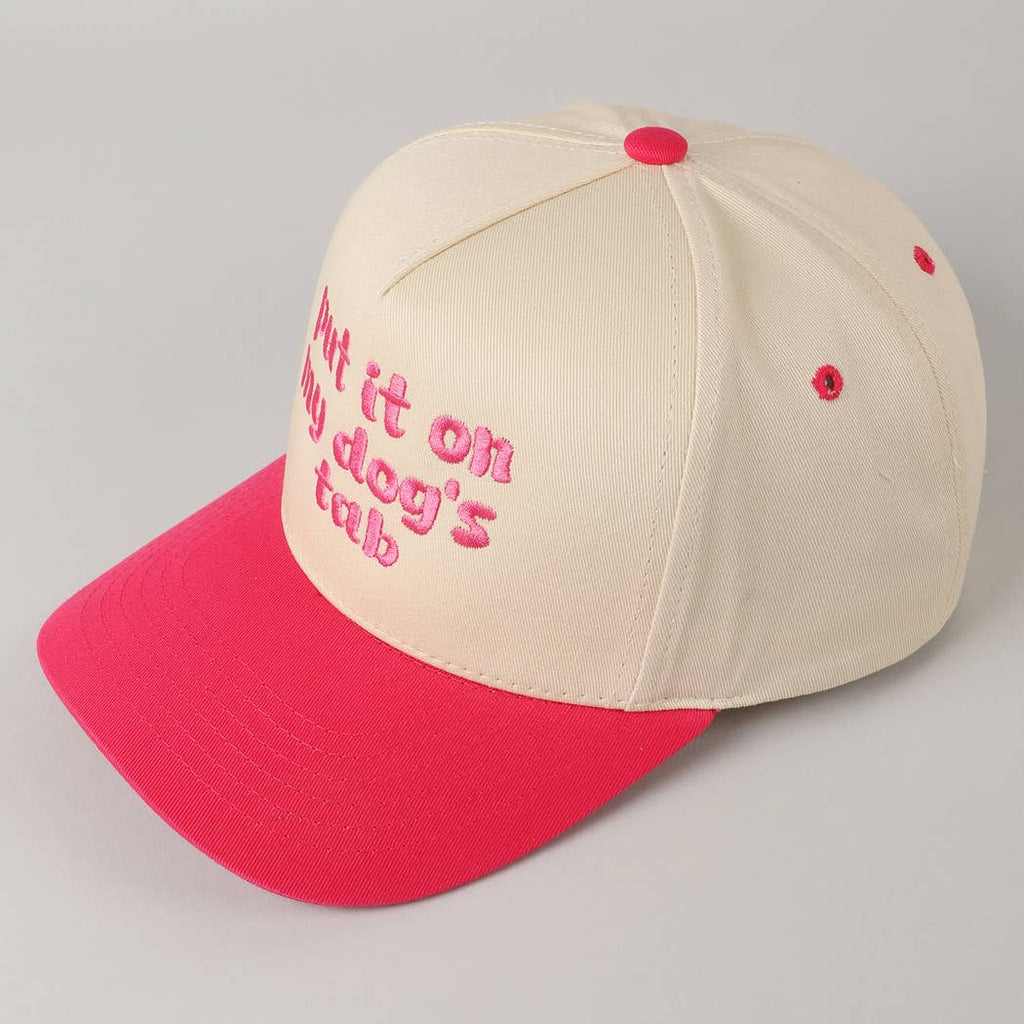 Fashion City - Put it on my dog's tab Two Tone Trucker Hat