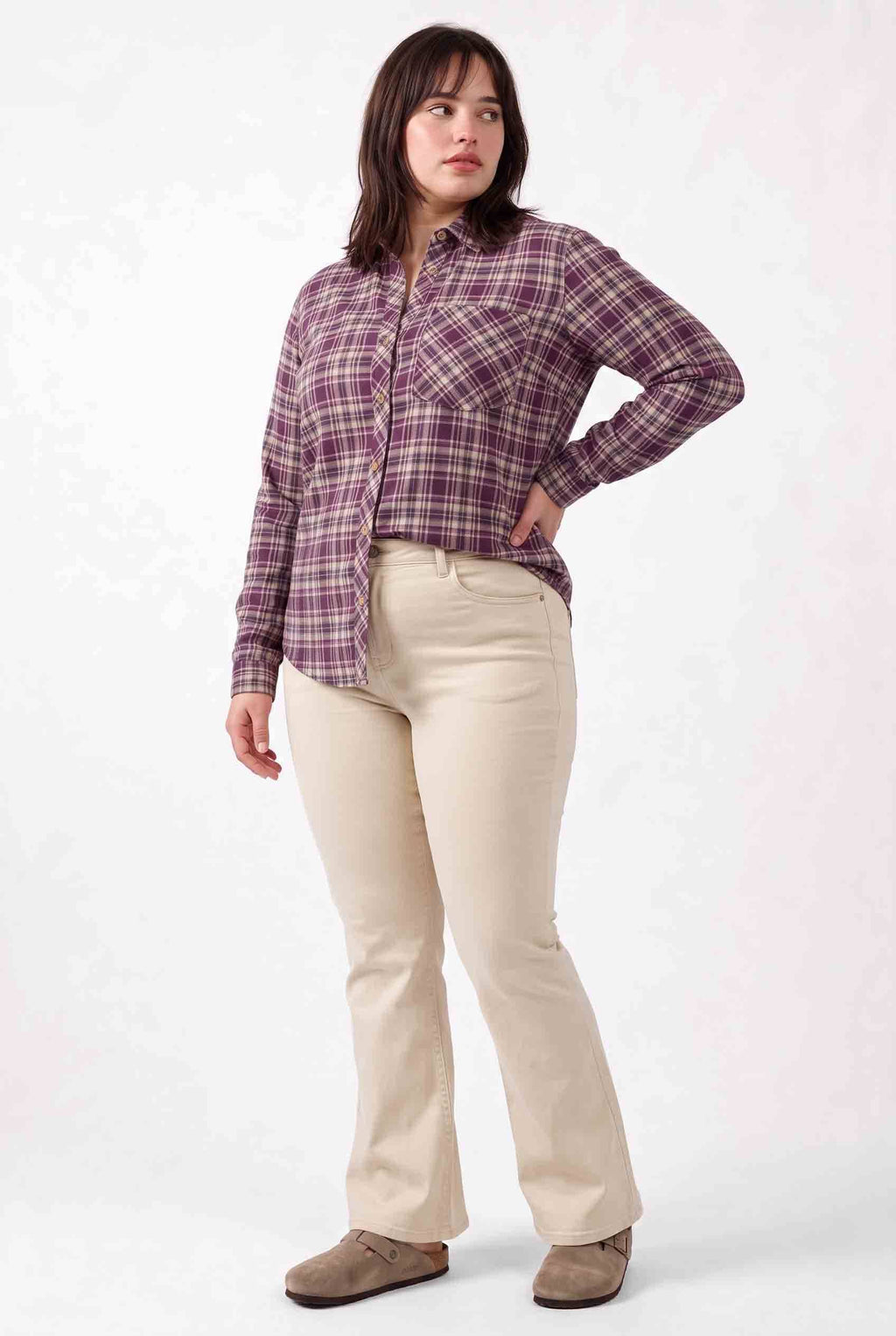 Be Cool - [PLUS] WANDER PLAID BUTTON DOWN SHIRT