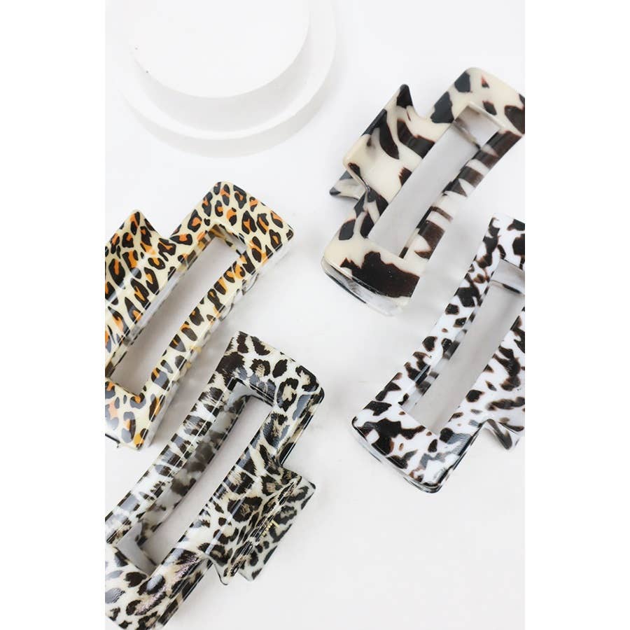 Love and Repeat - Leopard Design Hair Claw Clip