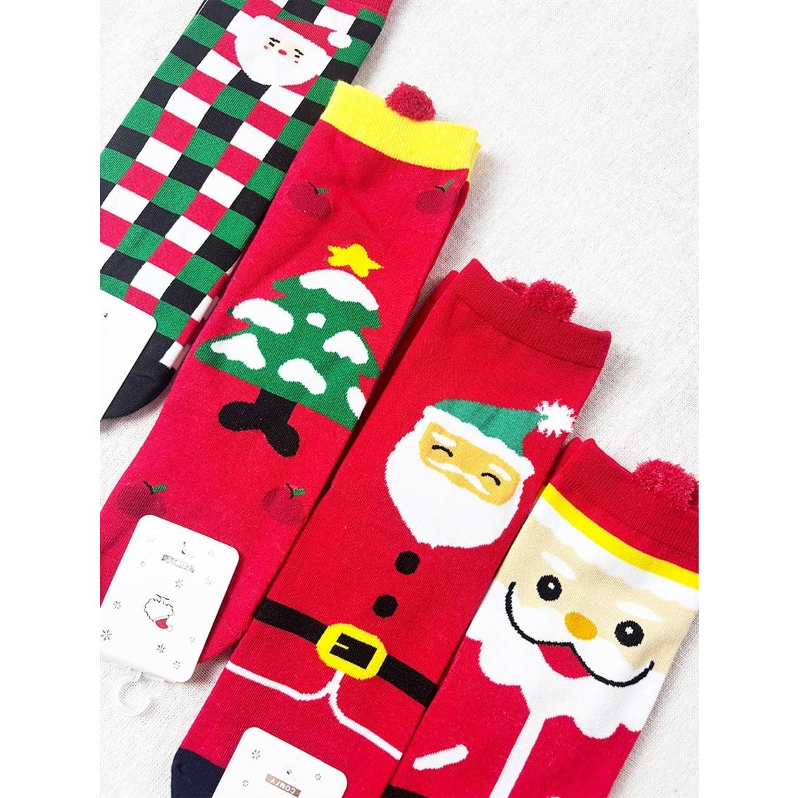 Love and Repeat - Cute Christmas Theme Socks