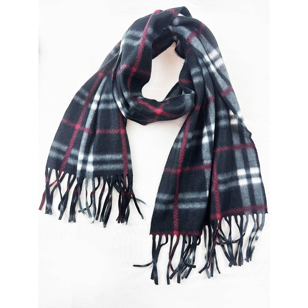 Love and Repeat - Affordable Classic Plaid Fringe Scarf