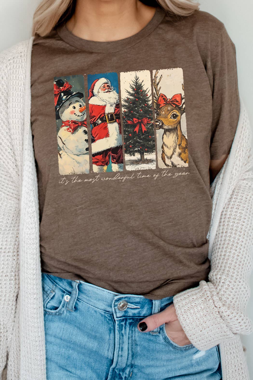 Kissed Apparel - Vintage Christmas Characters Graphic Tee
