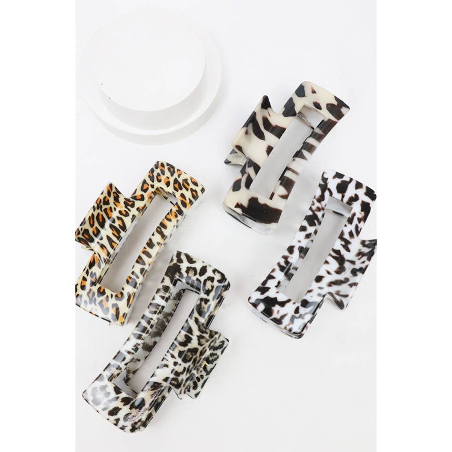 Love and Repeat - Leopard Design Hair Claw Clip