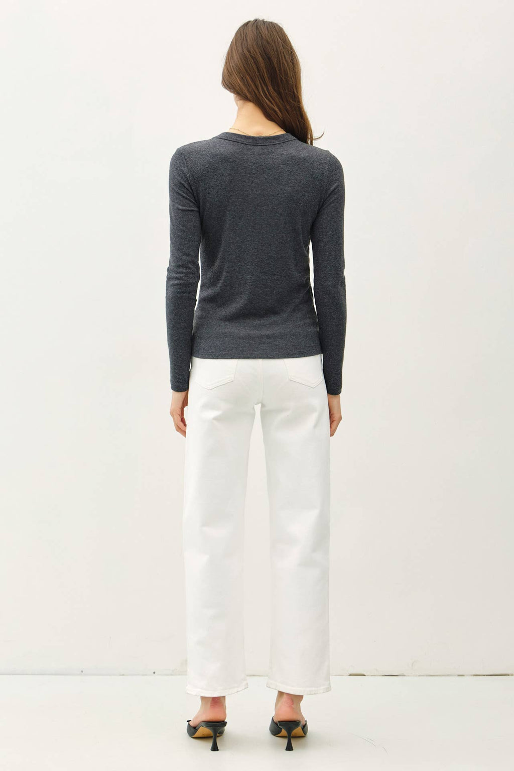 Be Cool - NEW COLOR-ROUND NECK LONG SLEEVE KNIT TOP