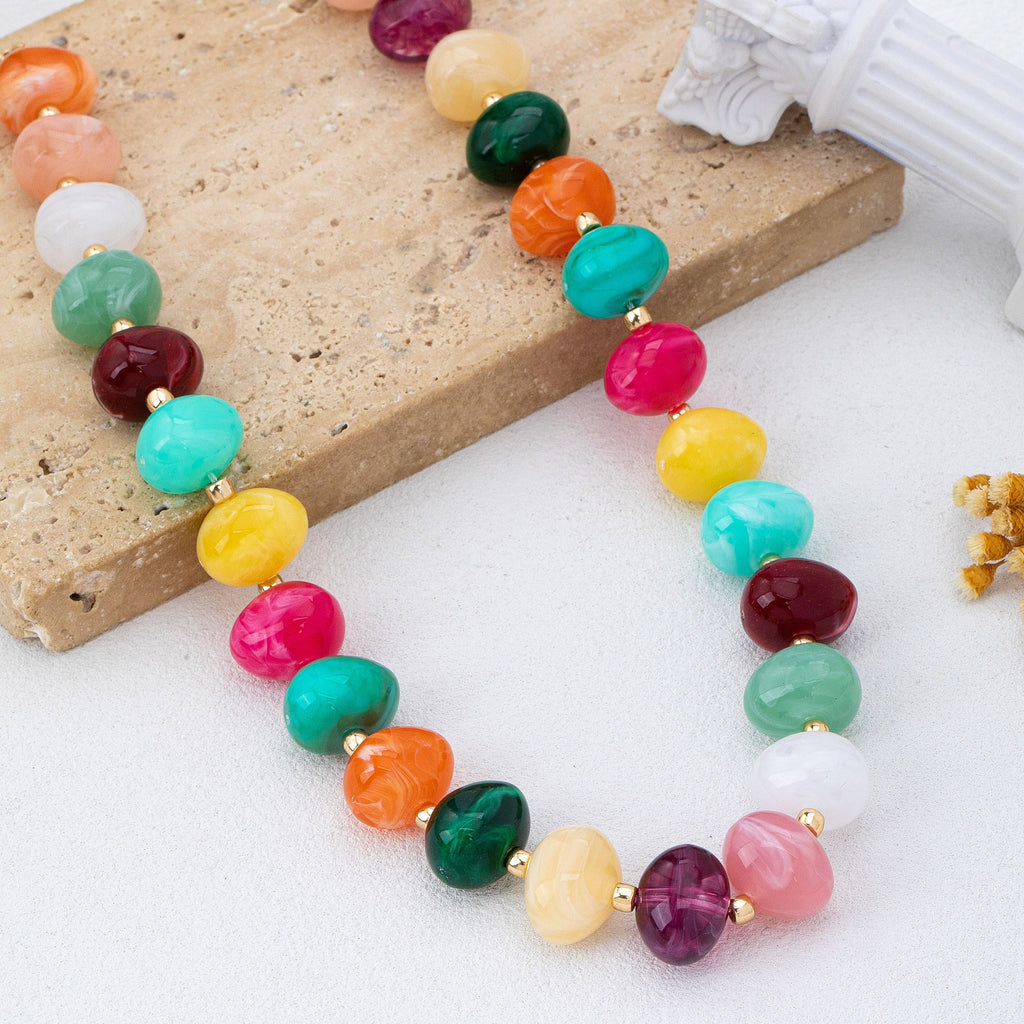 Pebble Beaded Necklace | 80N93363