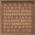 Fall Words Orange