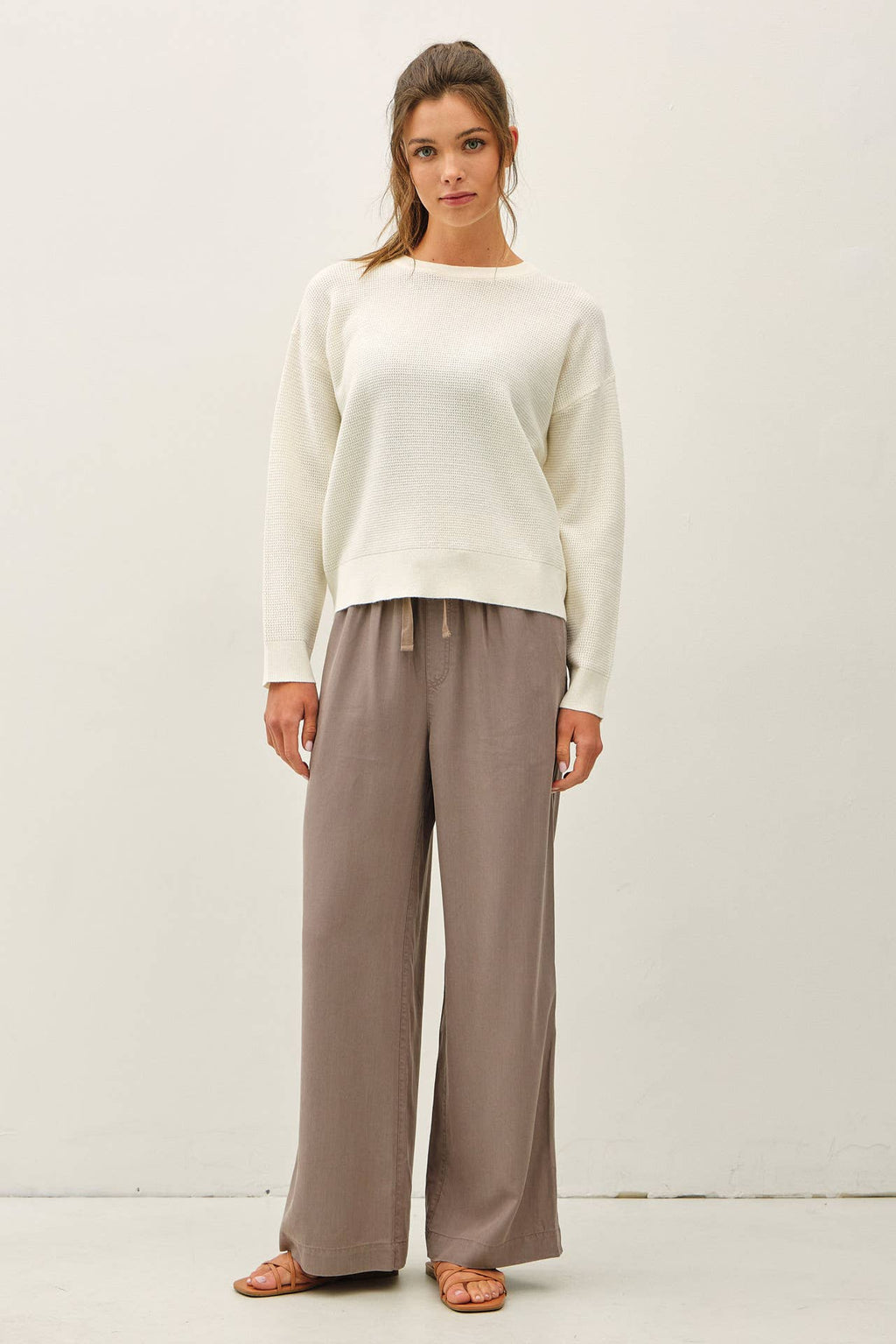 Be Cool - 29" INSEAM TENCEL WIDE LEG PANTS