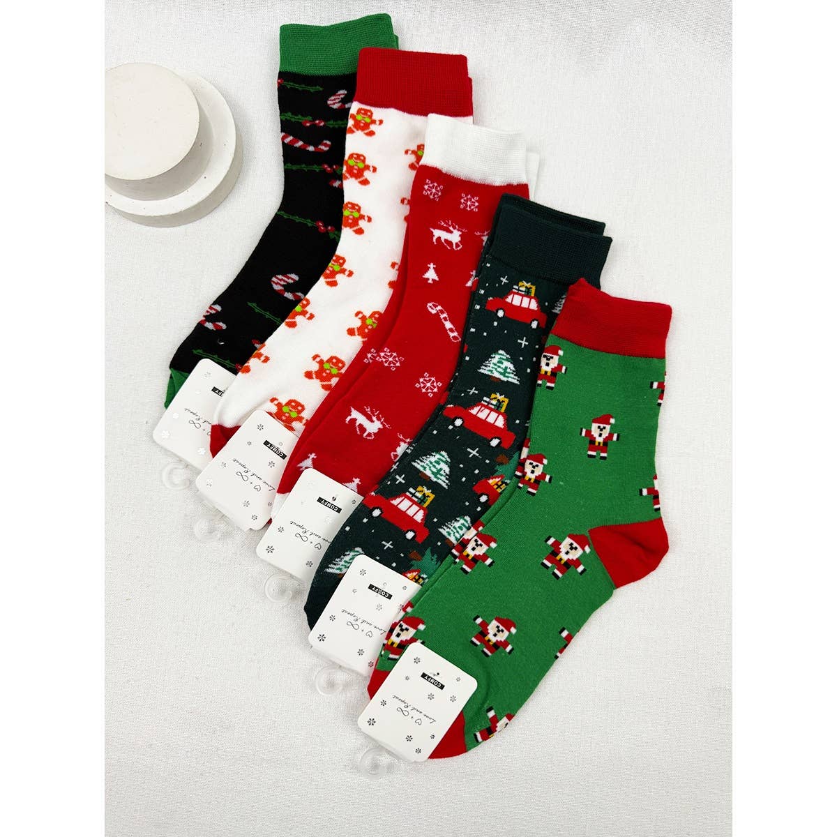 Love and Repeat - 5 Kinds Cute Christmas Theme Socks