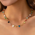 Rainbow Gemstone Necklace 80N92832