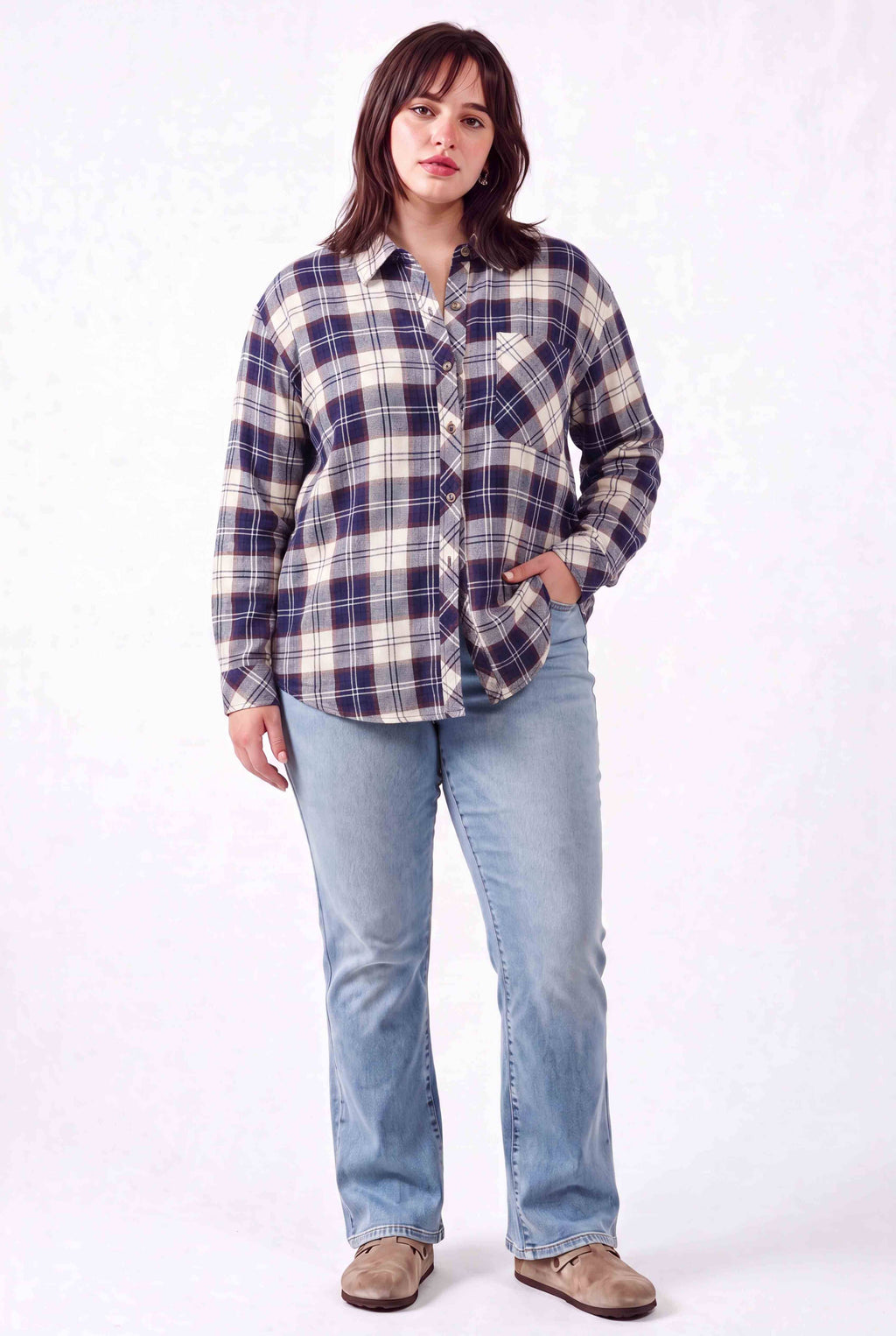 Be Cool - [PLUS] MASON PLAID FLANNEL SHIRT