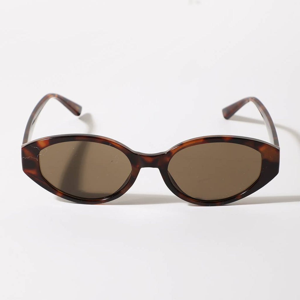 Fashion City - Oval Thick Frame Women's Sunglasses