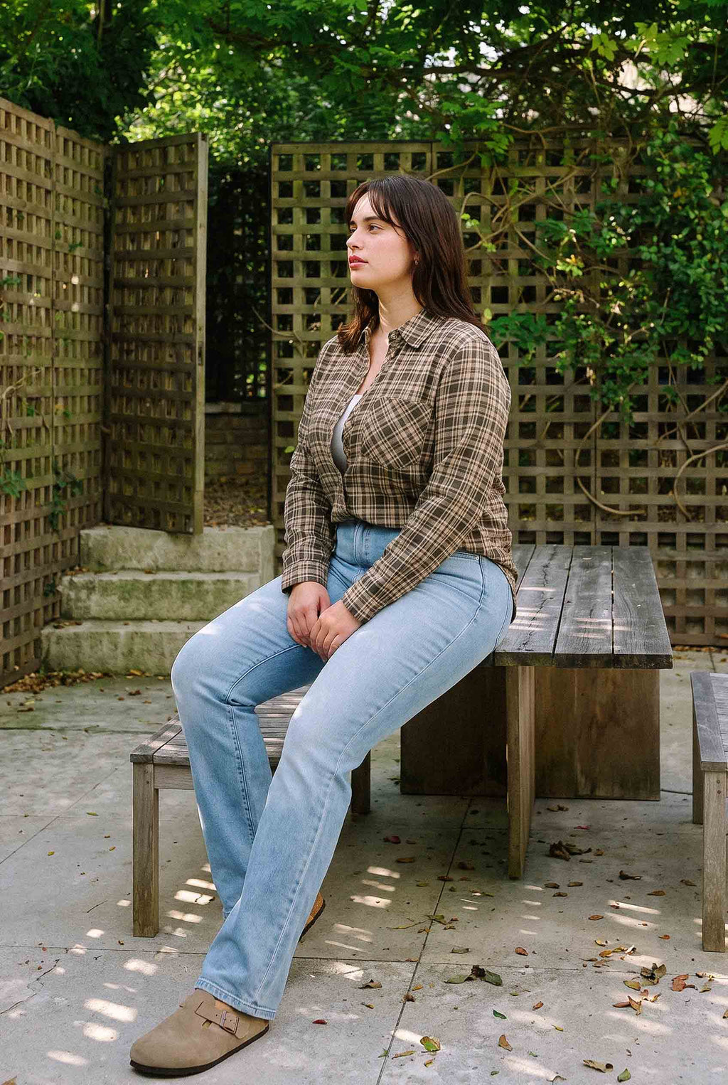 Be Cool - [PLUS] WANDER PLAID BUTTON DOWN SHIRT