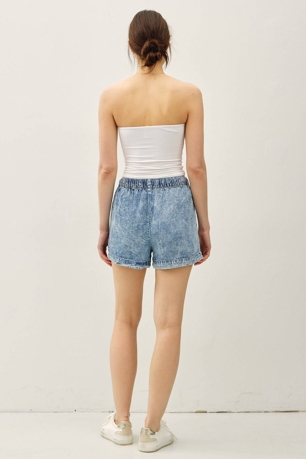DENIM TENCEL SHORT