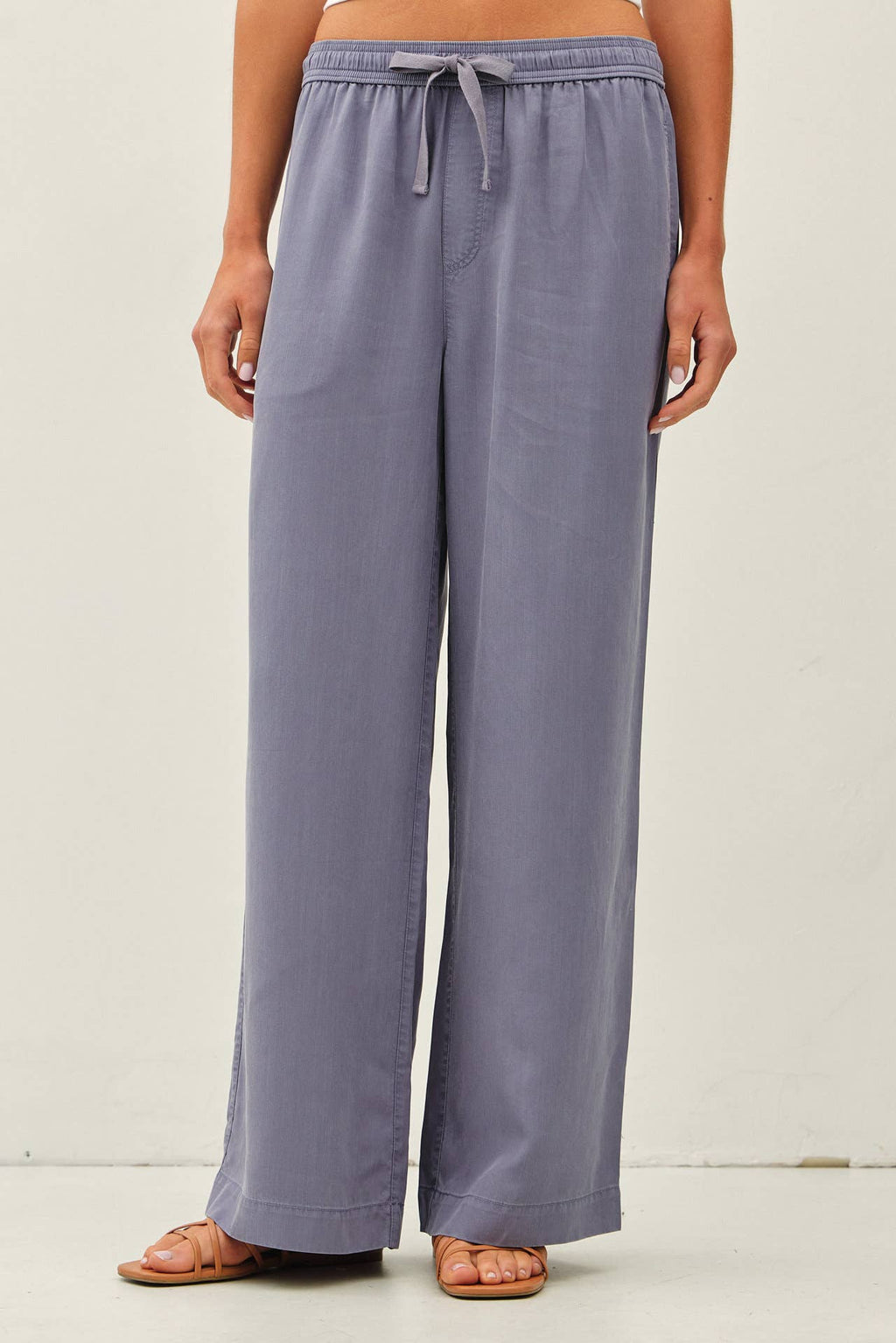 Be Cool - 29" INSEAM TENCEL WIDE LEG PANTS