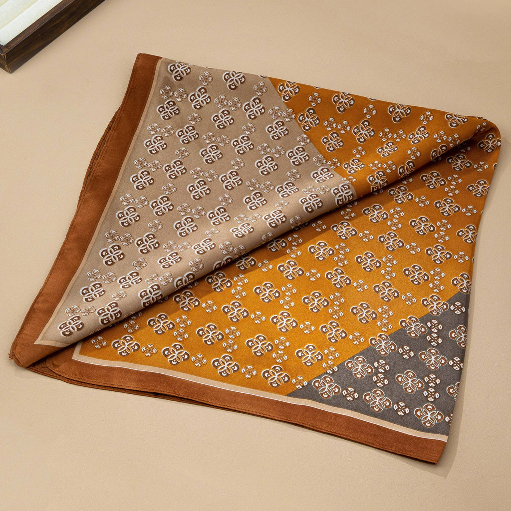 Geometric Silky Scarf | 80SC3102