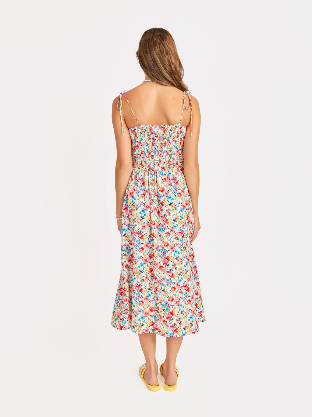Cove Tie Straps Midi Dress