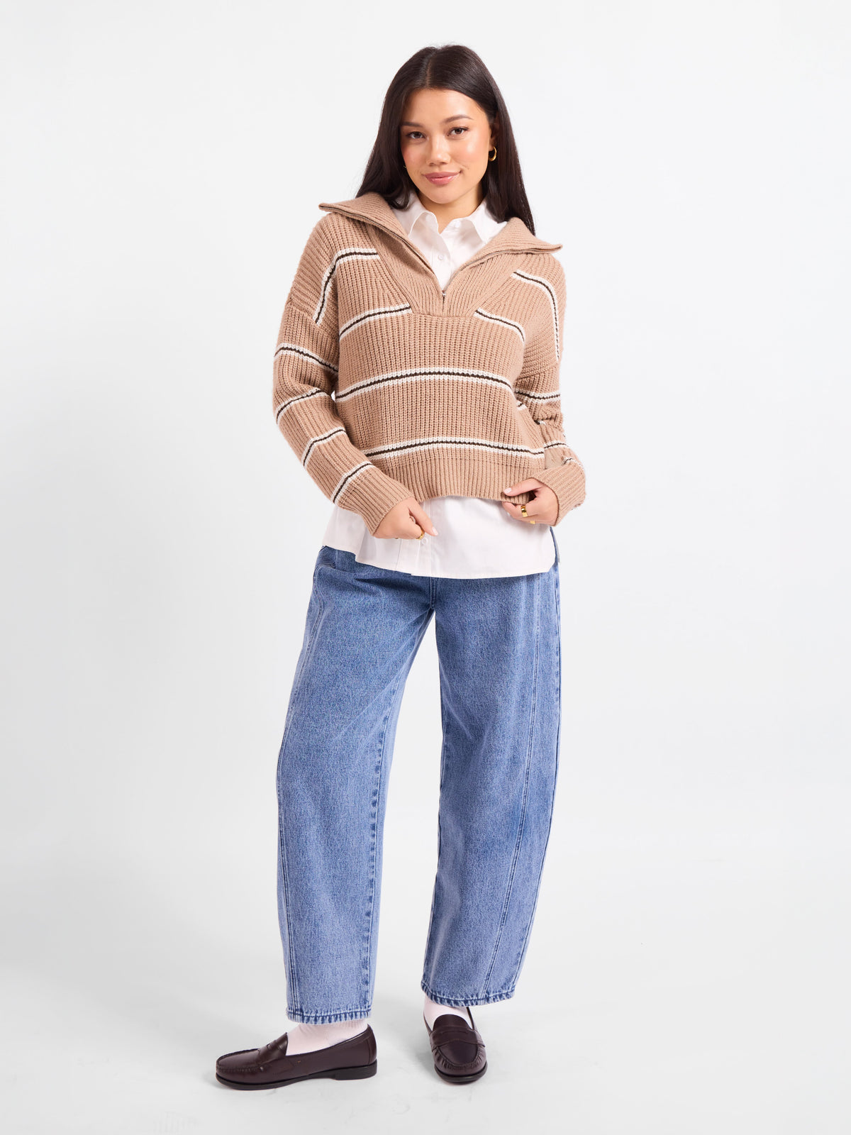 Warm Chai Quarter Zip Pullover