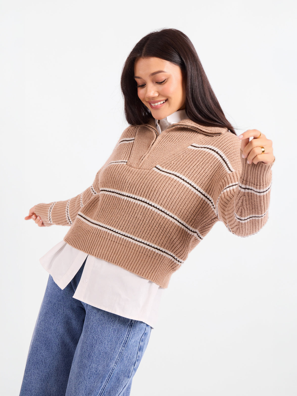 Warm Chai Quarter Zip Pullover