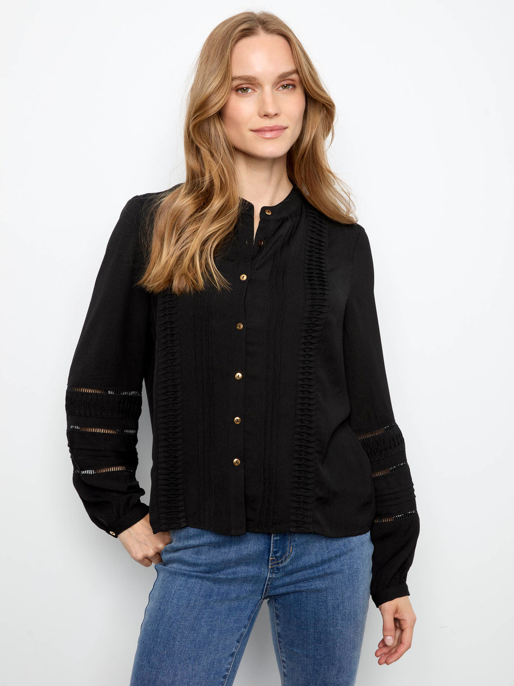 Textured Crepe Blouse