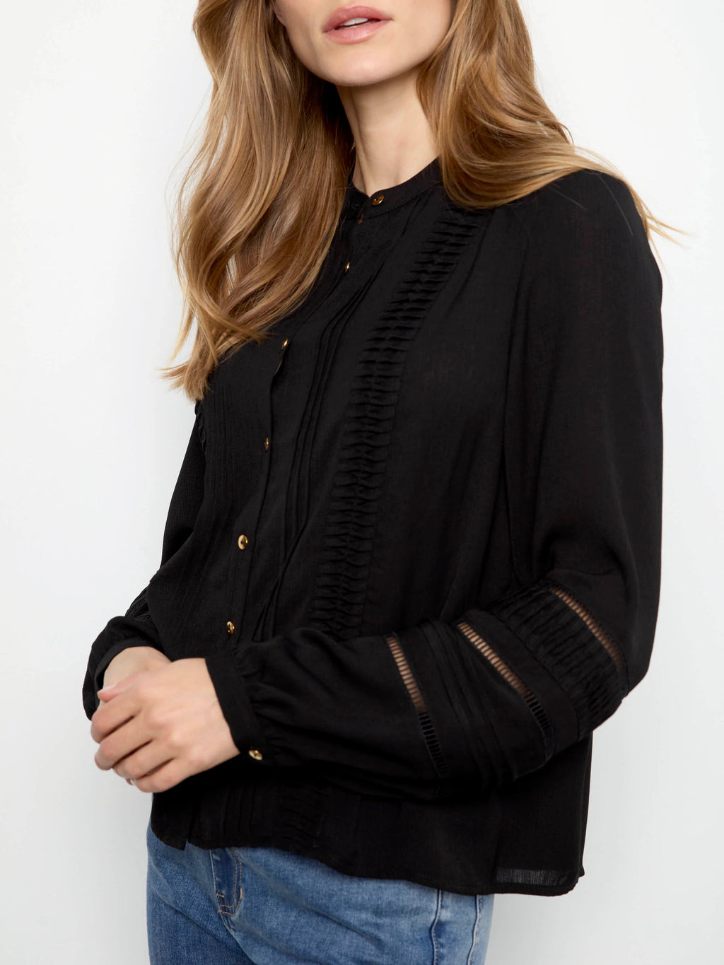 Textured Crepe Blouse