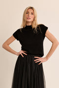 Mockneck Knit Sweater