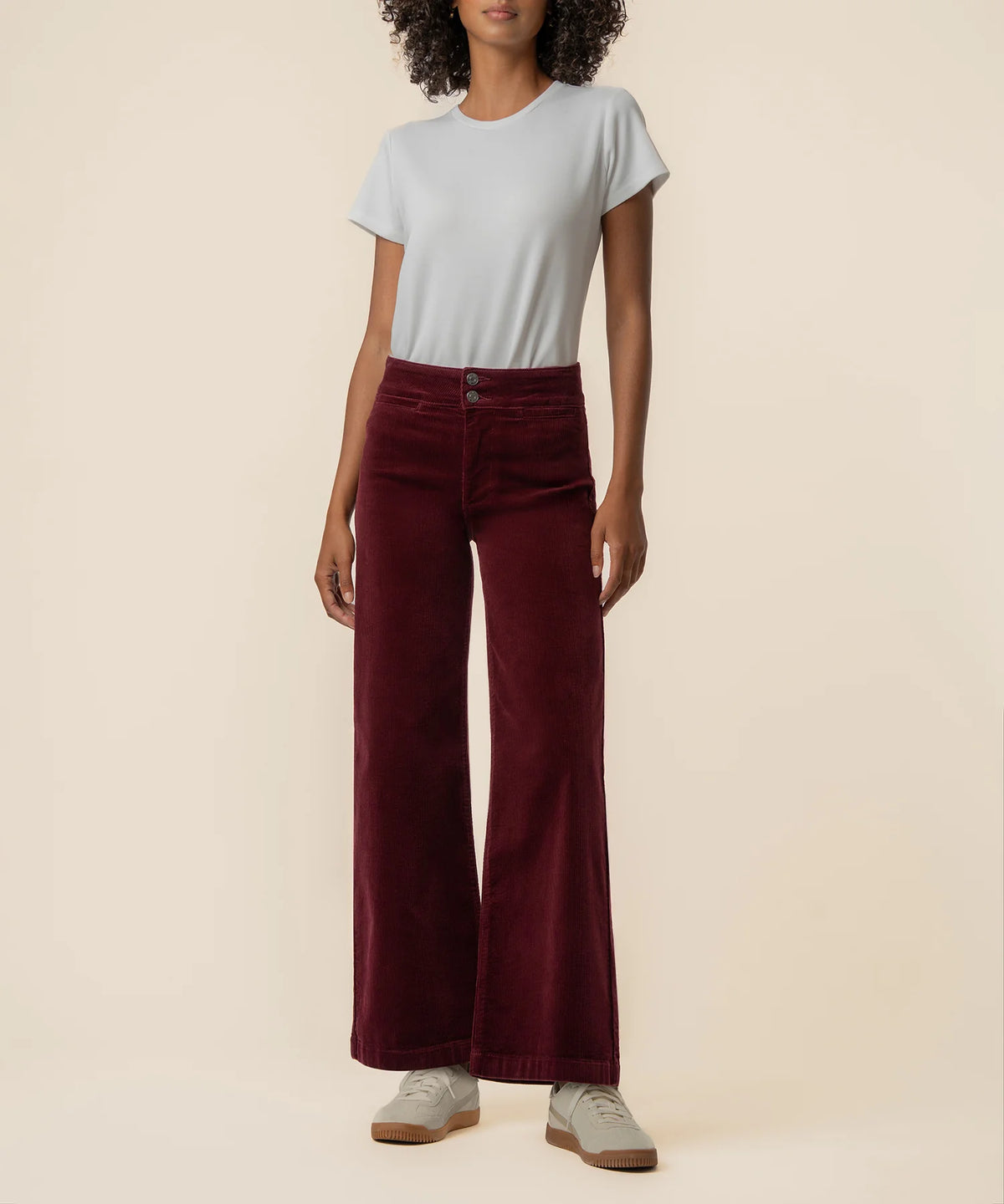 Kut Meg Cord- Dark Cherry