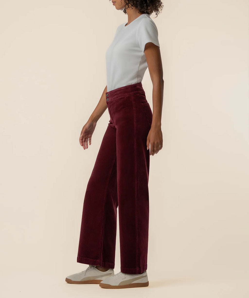 Kut Meg Cord- Dark Cherry