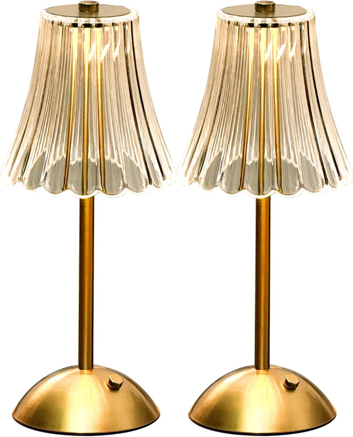 ShipItFurniture - Gold Rechargeable Battery Cordless Table Lamp Pack