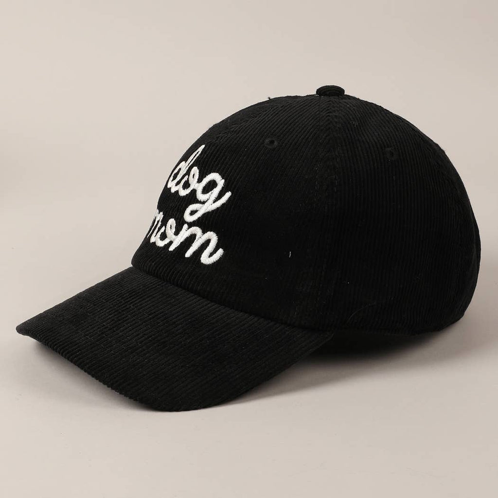 Dog Mom Corduroy Baseball Cap