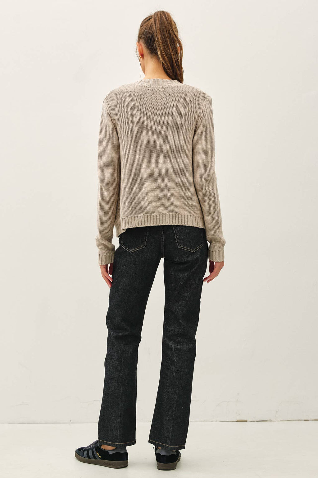 Be Cool - OPEN CARDIGAN WITH RIBBED EDGES