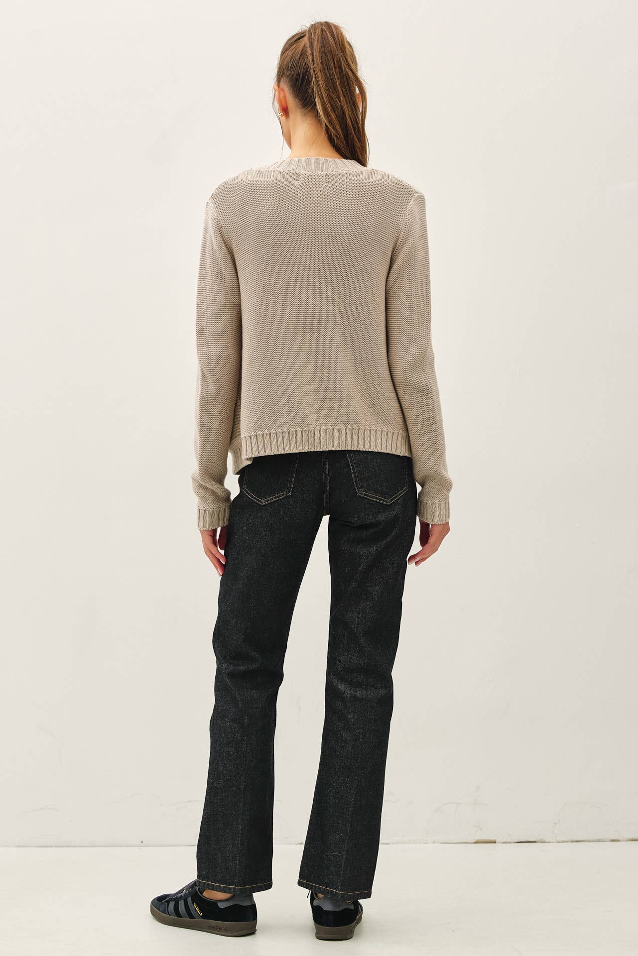 Be Cool - OPEN CARDIGAN WITH RIBBED EDGES