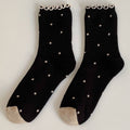Polka Dots Ruffle Crew Socks