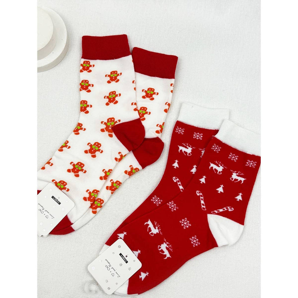 Love and Repeat - 5 Kinds Cute Christmas Theme Socks