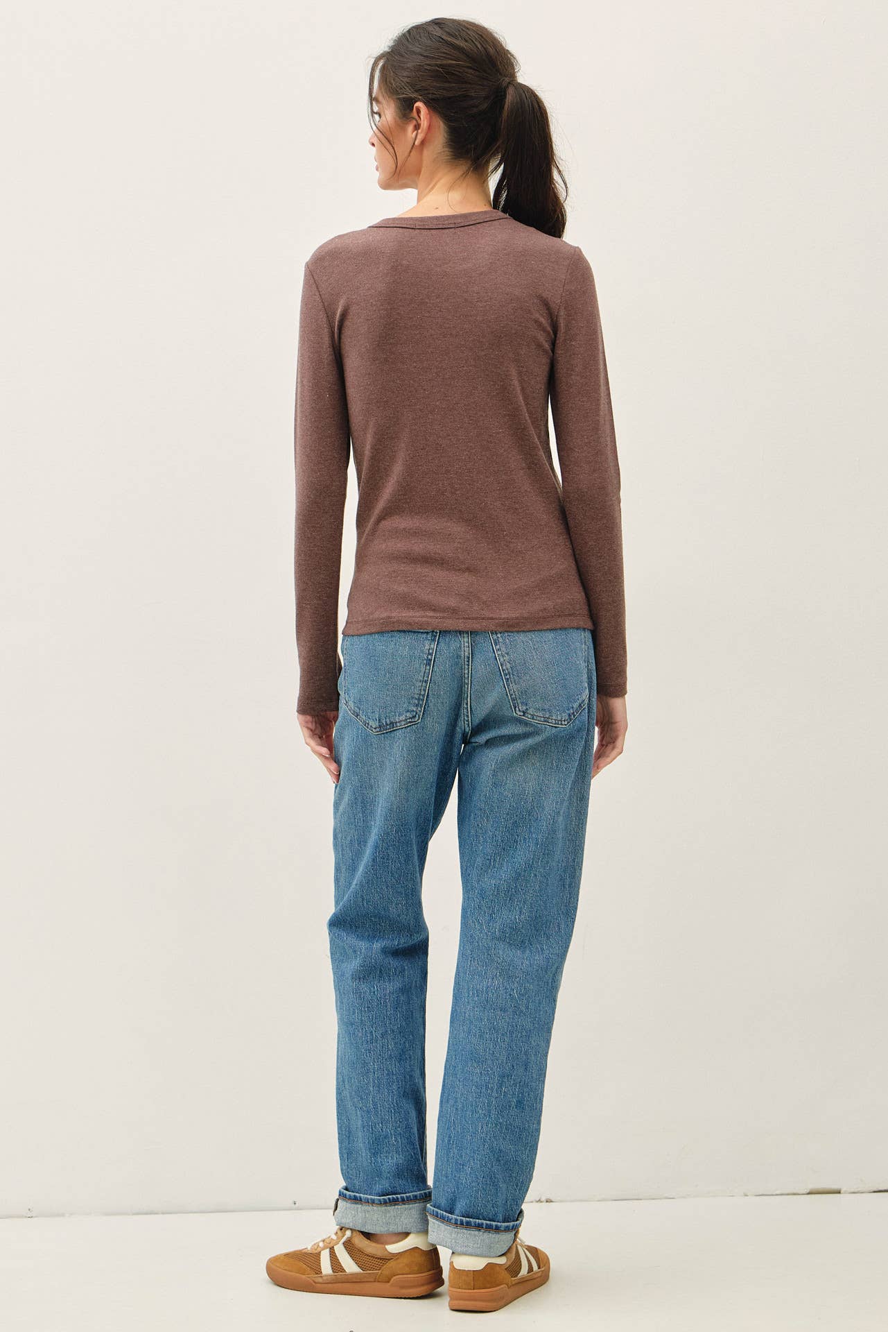Be Cool - NEW COLOR-ROUND NECK LONG SLEEVE KNIT TOP