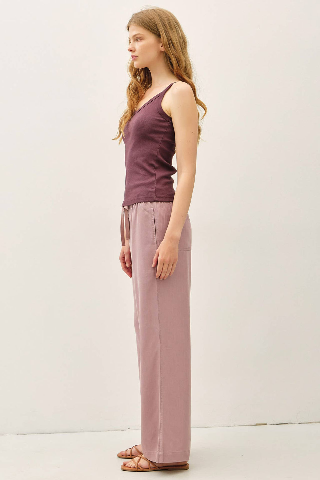 Be Cool - 29" INSEAM TENCEL WIDE LEG PANTS
