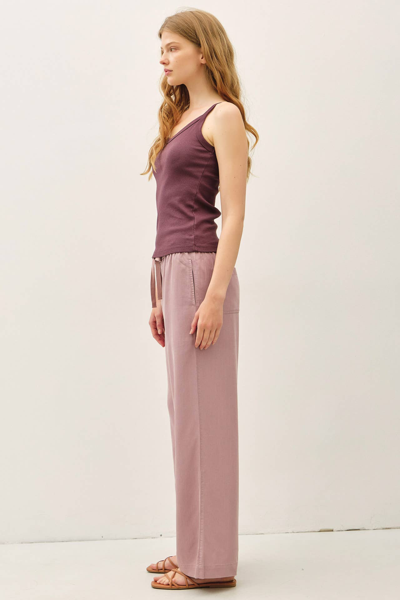 Be Cool - 29" INSEAM TENCEL WIDE LEG PANTS