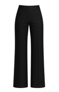 Another Love Sparkle black wide-leg pants with front seam detail