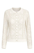 Another Love Trina cream lace button-front cardigan