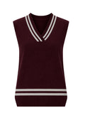 Another Love Shula Sweater Vest - Deep Marron