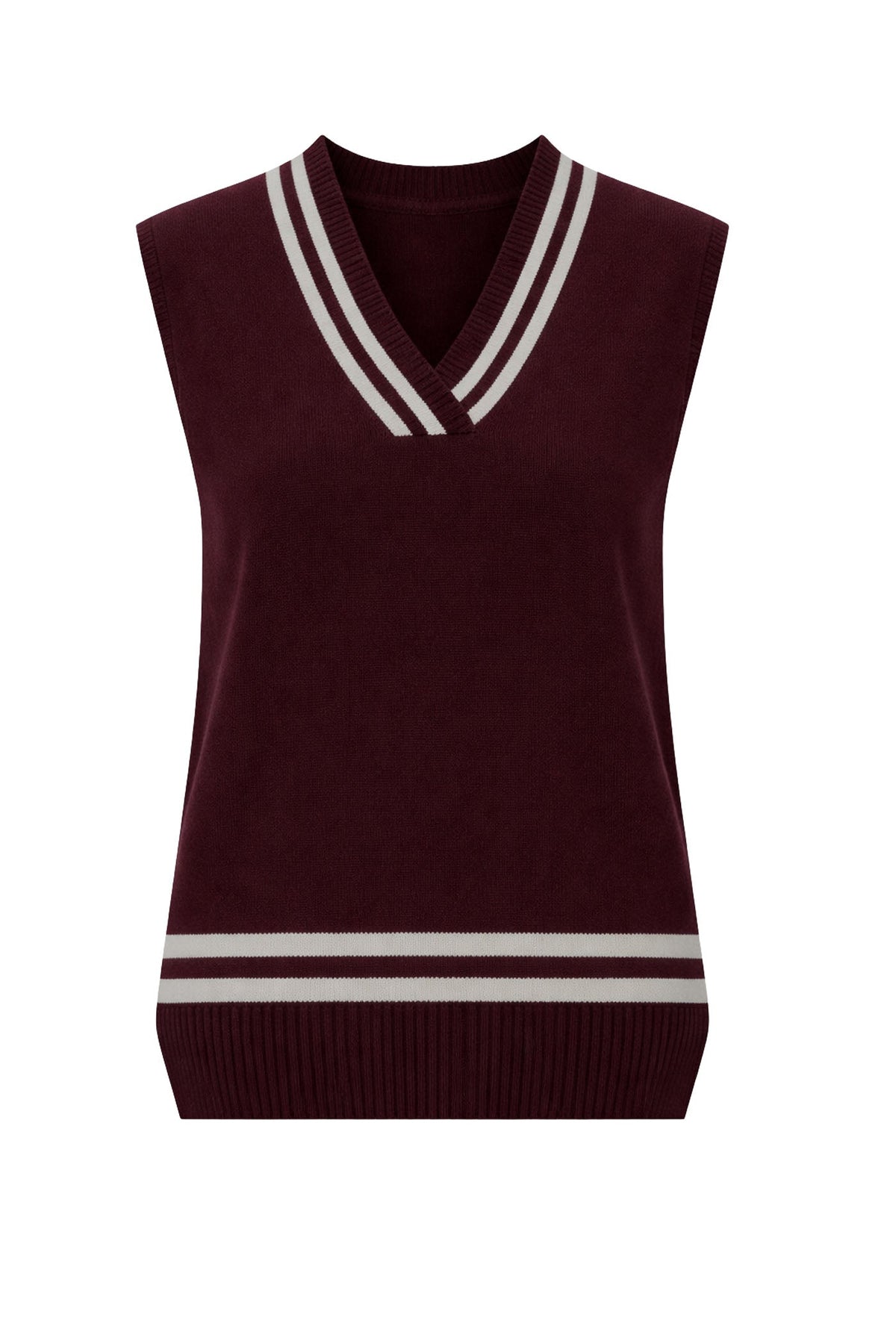 Another Love Shula Sweater Vest - Deep Marron