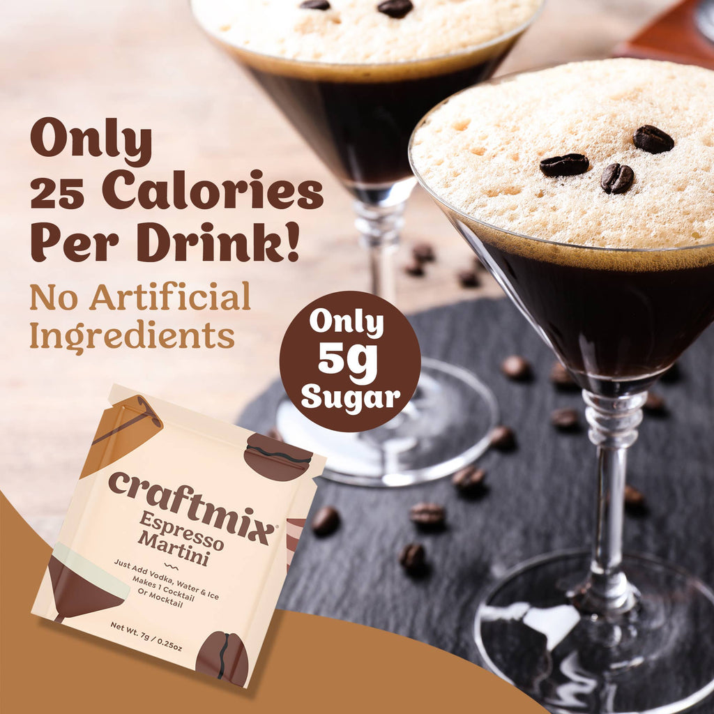 Craftmix - Espresso Martini Cocktail Mixer - 6 Servings Multipack