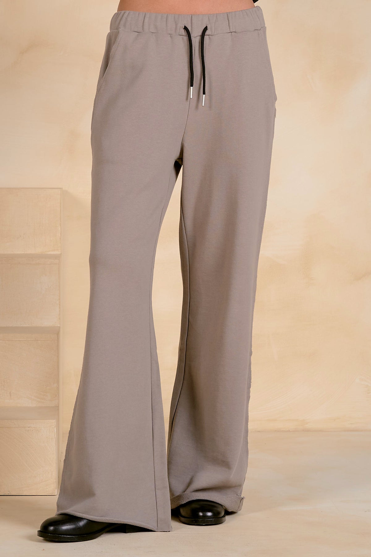 Taupe Black Pants