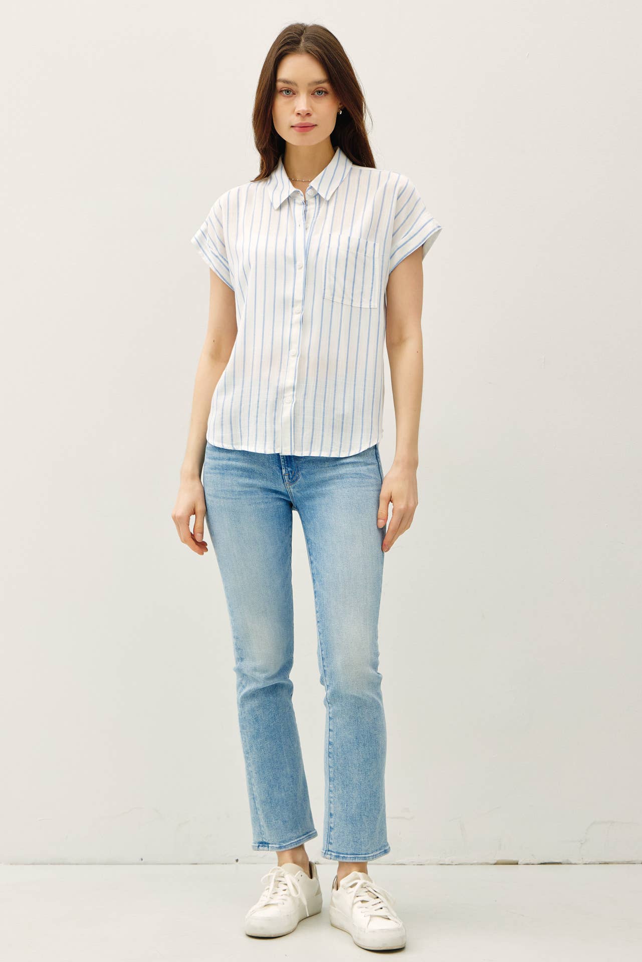 Blue Stripes Top