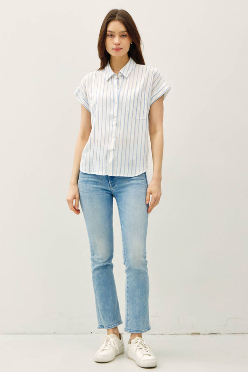 Blue Stripes Top