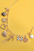 BOW CHECKER HEART FLORAL
