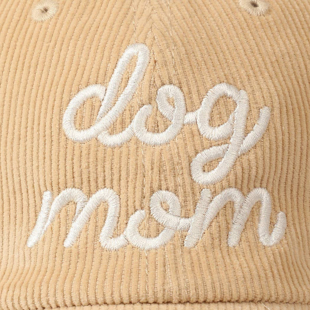 Dog Mom Corduroy Baseball Cap
