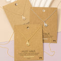 Gold Dipped Sailboat Pendant Necklace